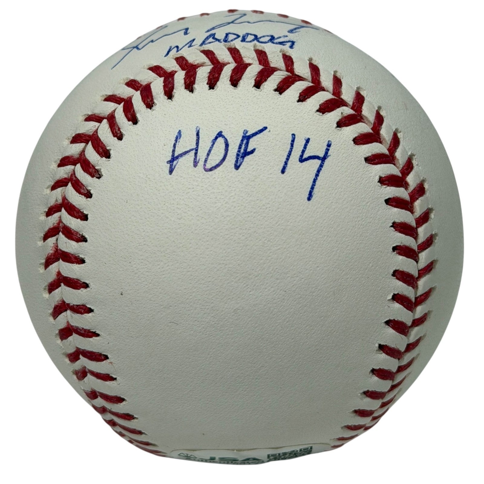 Greg Maddux Signed Autographed ROMLB Baseball w/ 3 Insc JSA COA Braves2