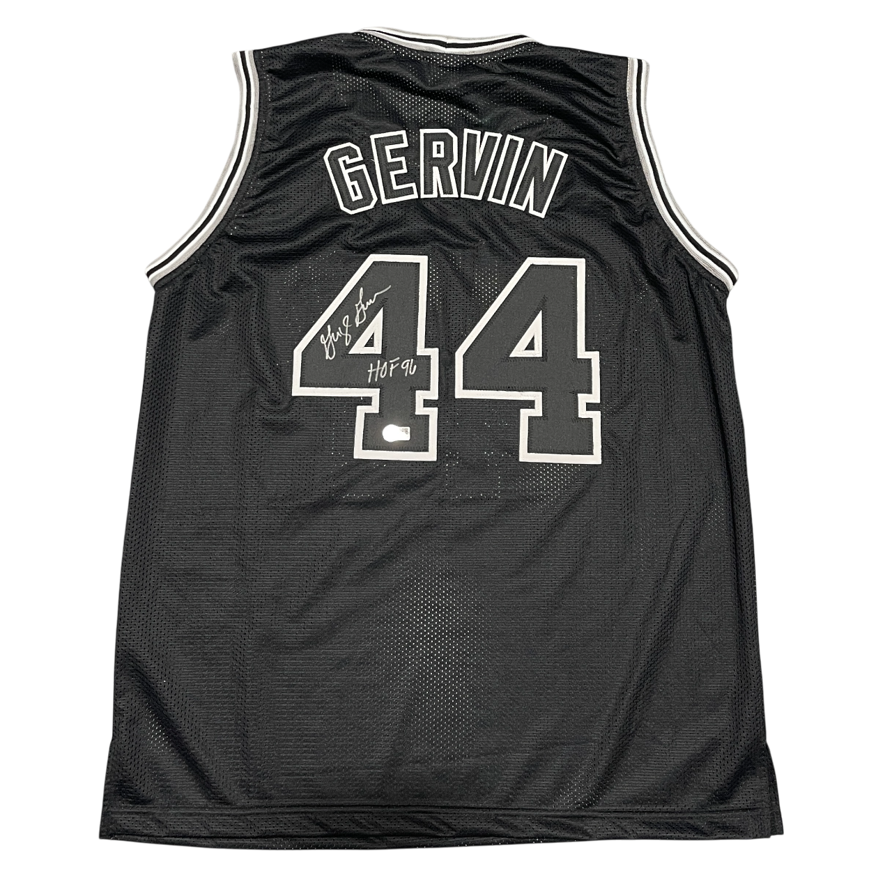 George Gervin Signed San Antonio Spurs Custom Jersey w/ HOF 96 Beckett W BAS COA0