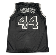 George Gervin Signed San Antonio Spurs Custom Jersey w/ HOF 96 Beckett W BAS COA0
