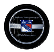 Brad Park Signed Autographed New York Rangers Official Game Puck LSCM COA0