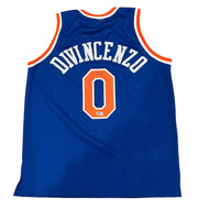 Donte DiVincenzo Signed New York Knicks Custom Jersey Beckett Witness BAS COA0