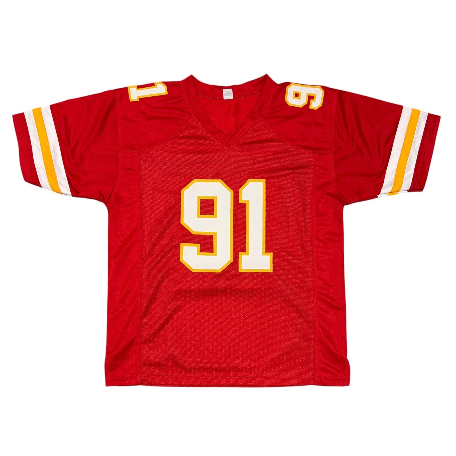 Tamba Hali Signed Autographed Kansas City Chiefs Custom Jersey JSA Witness COA2