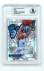 Jake LaRavia 2024 Hits Memorabilia BOOM Silver Signed BGS BAS Auto Memphis0