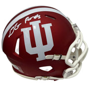 D'Angelo Ponds Signed Indiana Hoosiers Speed Mini Helmet JSA Witness COA0