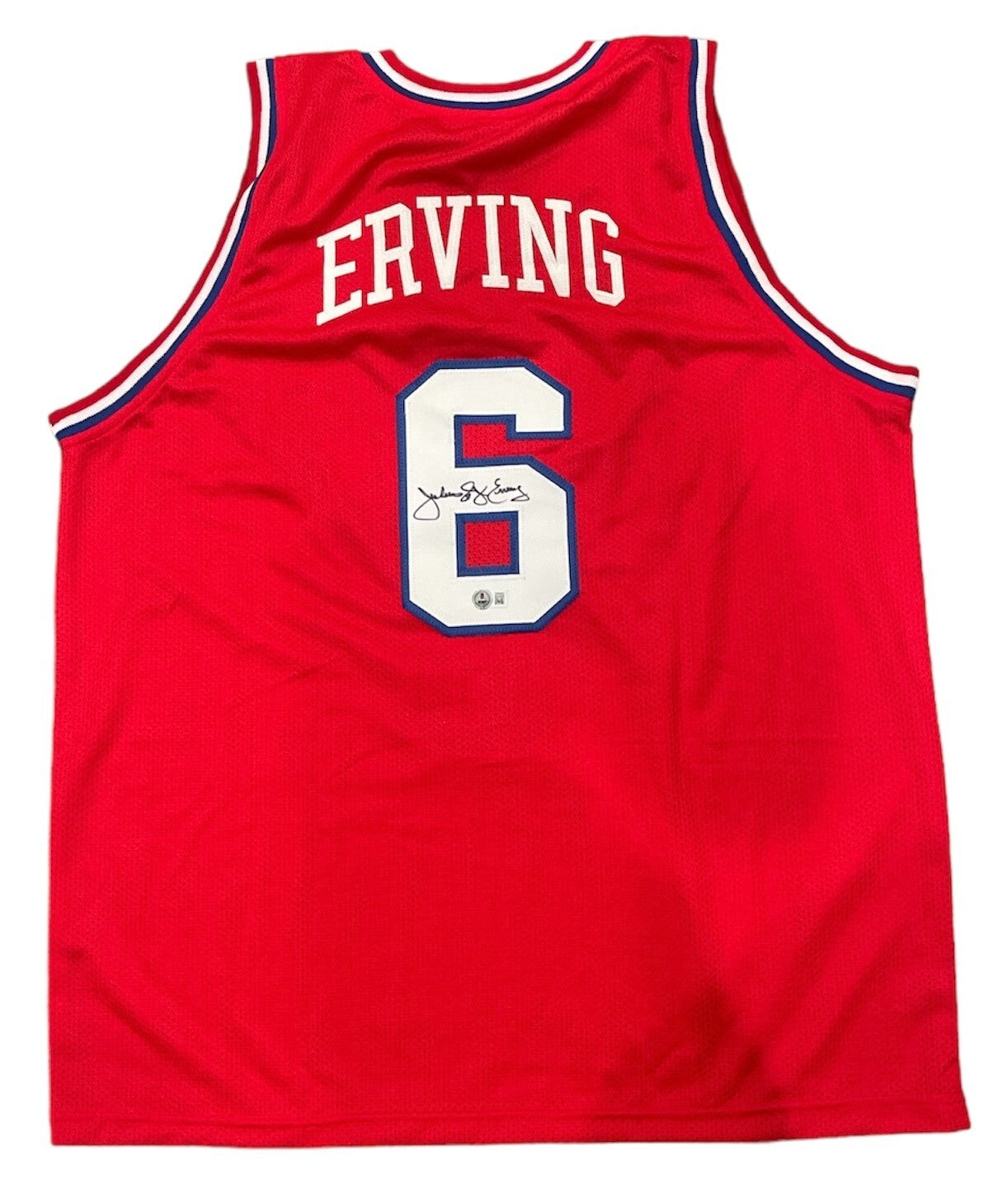 Julius "Dr J" Erving Signed Philly Custom Jersey Beckett Witness BAS COA0