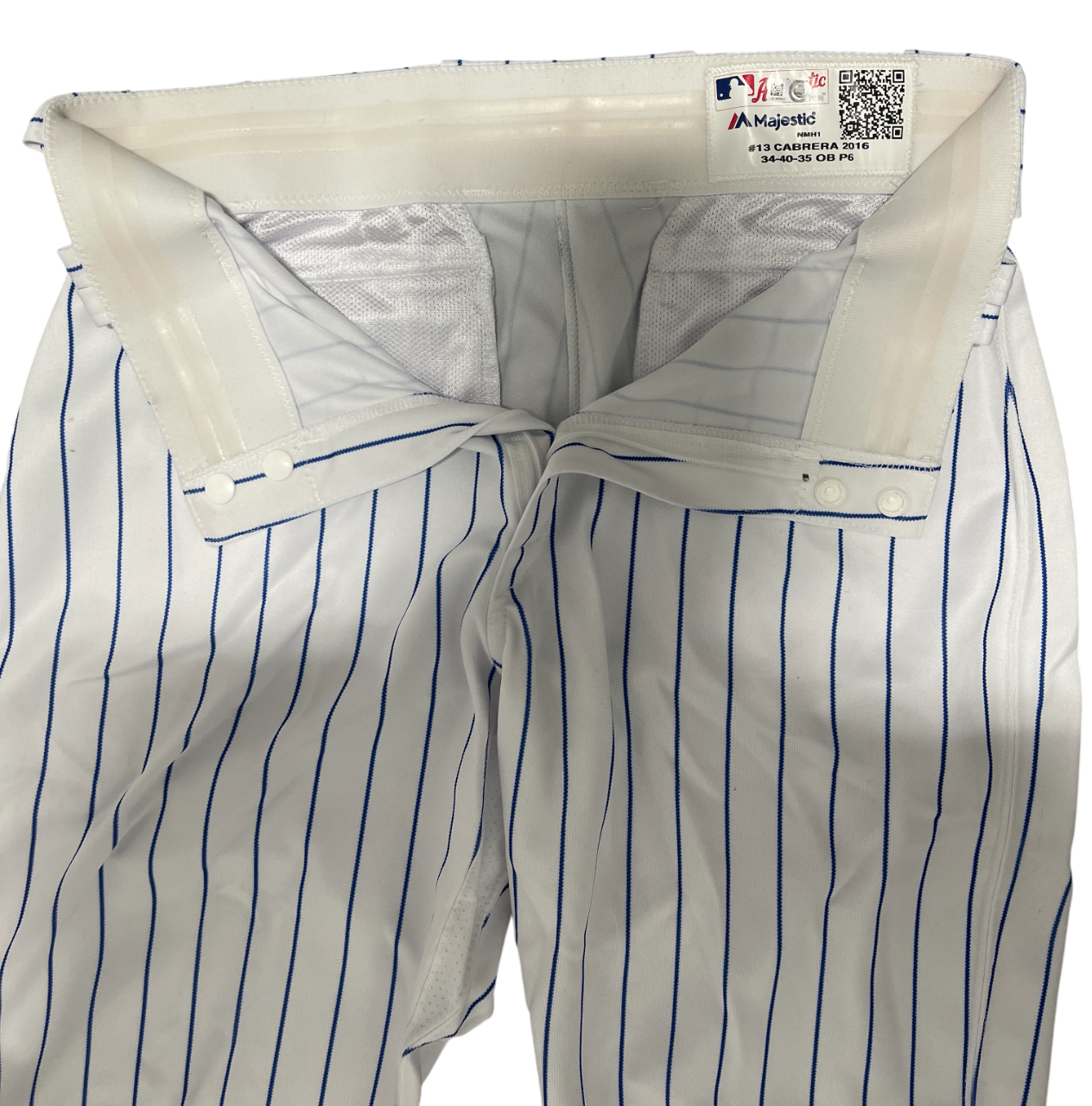 Asdrubal Cabrera 2016 New York Mets Game Used Issued Pants MLB HOLO COA1