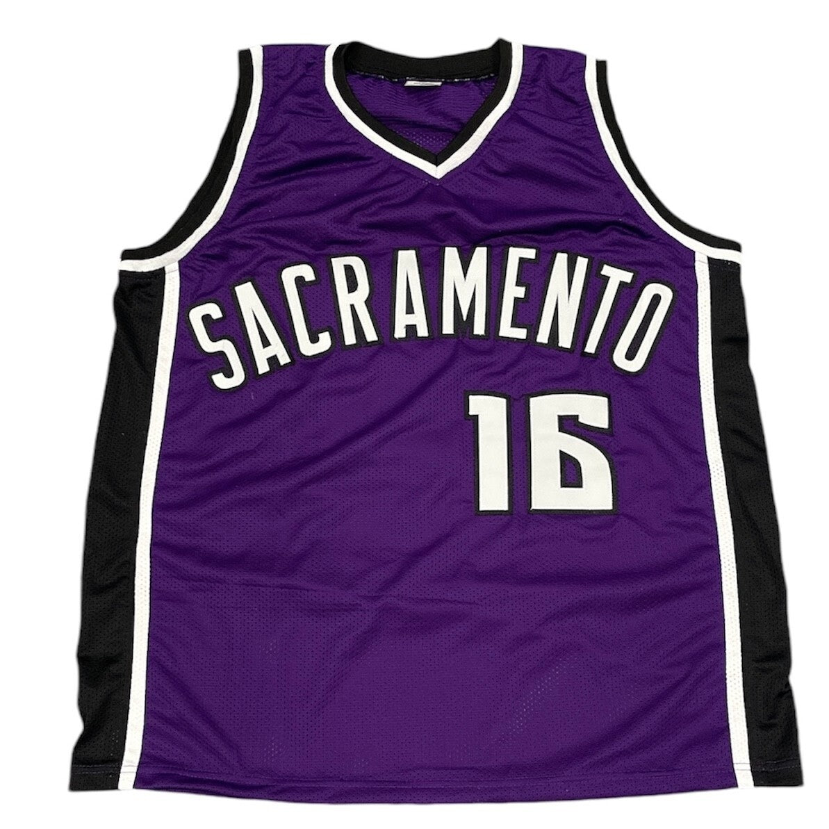 Peja Stojakovic Signed Sacramento Kings Custom Jersey Beckett Witness BAS COA2