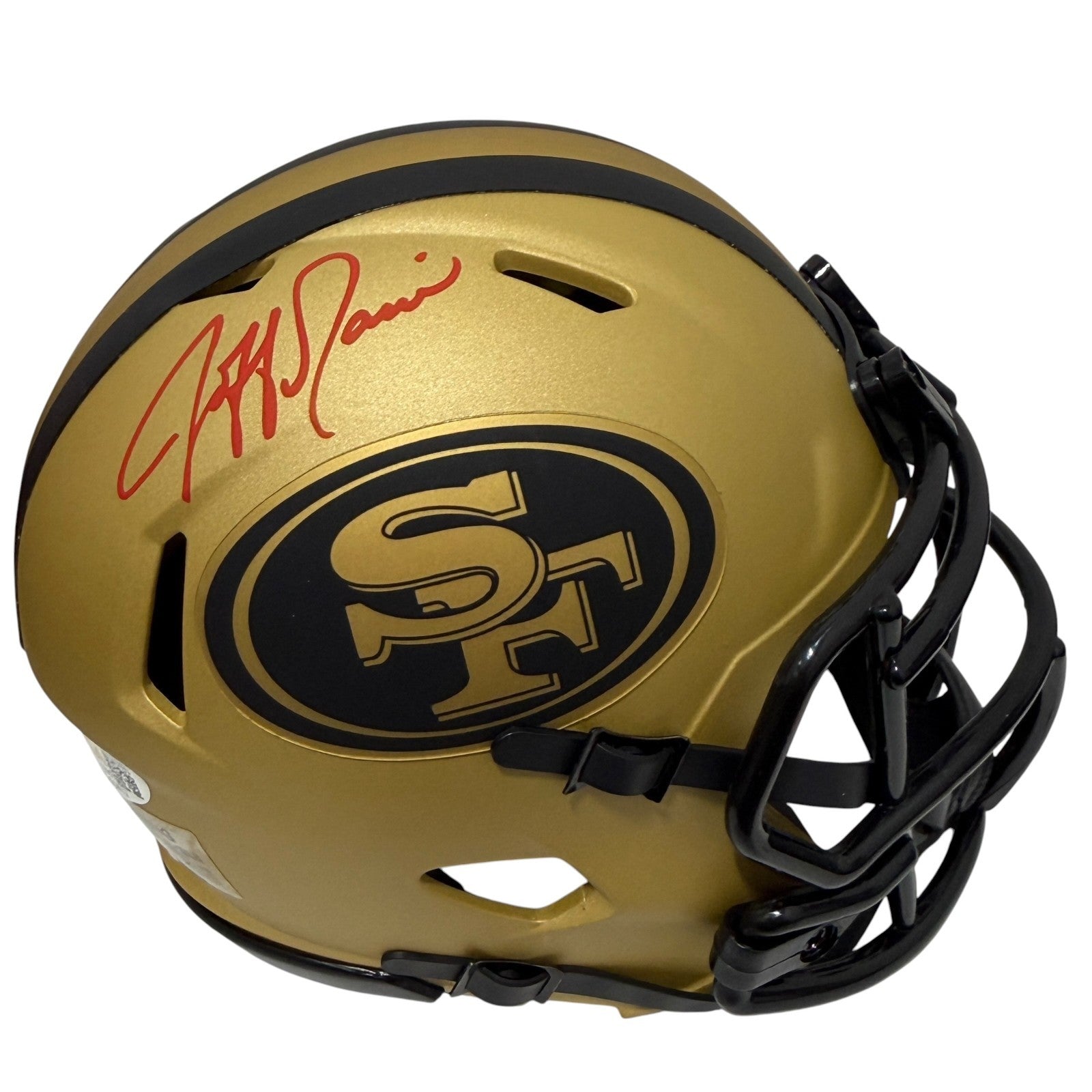 Jeff Garcia Signed San Francisco 49ers Rave Mini Helmet JSA Witness COA0