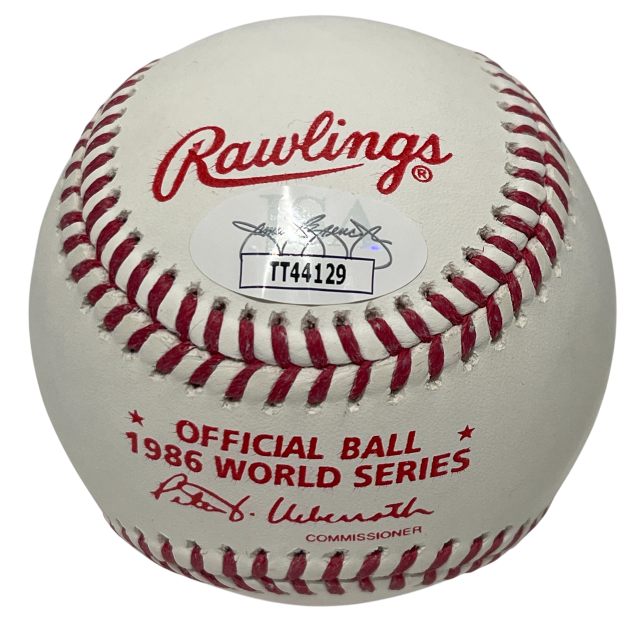 Dwight Doc Gooden Signed 1986 World Series ROMLB Baseball w/ 86 WSC JSA COA1