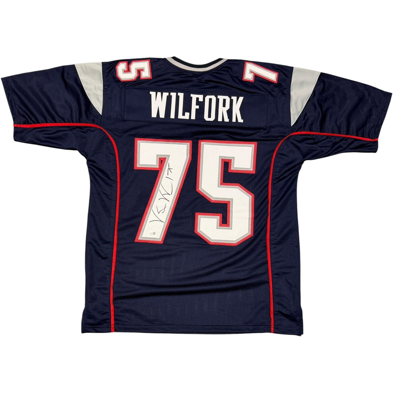 Vince Wilfork Signed New England Patriots Custom Jersey JSA Witness COA0