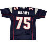 Vince Wilfork Signed New England Patriots Custom Jersey JSA Witness COA0