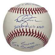 Mike Hampton Signed Auto ROMLB Baseball w/ 2000 NLCS MVP + 2 Ins JSA COA Mets0
