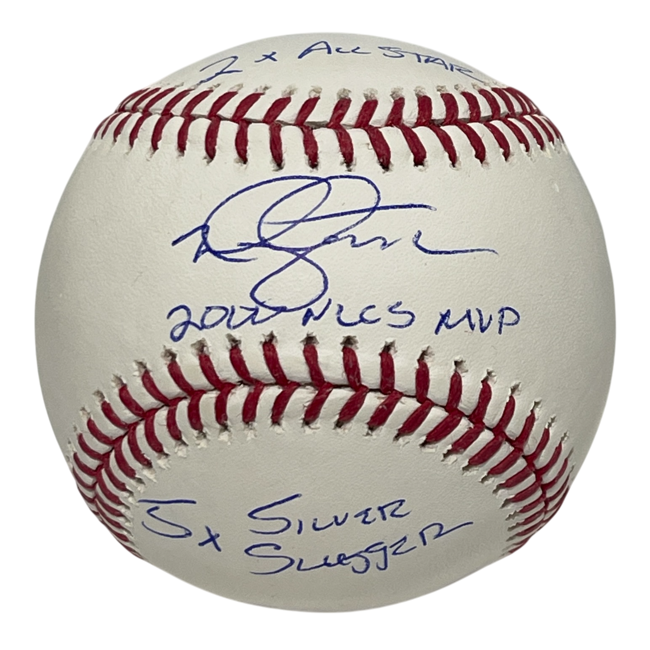 Mike Hampton Signed Auto ROMLB Baseball w/ 2000 NLCS MVP + 2 Ins JSA COA Mets0