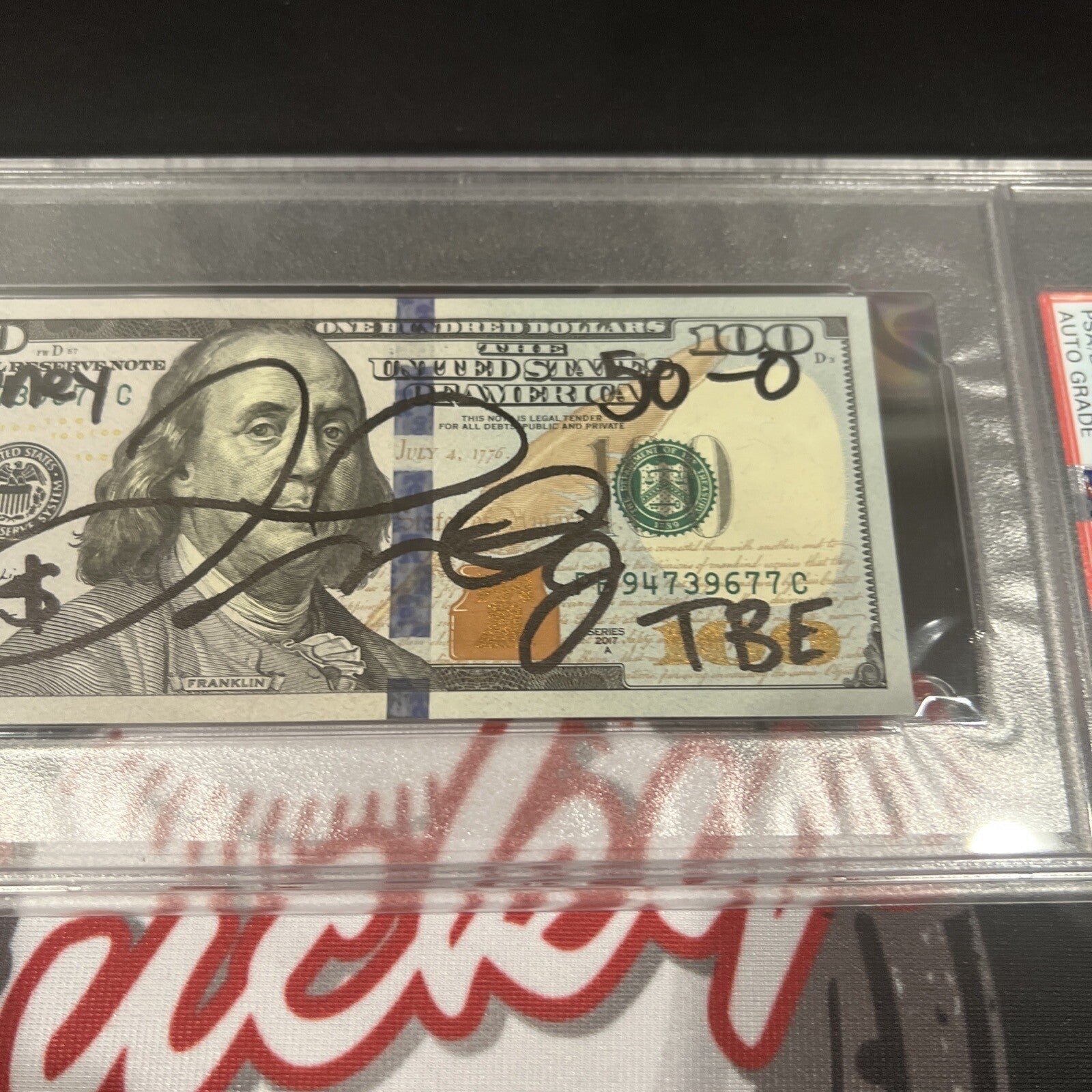 Floyd Mayweather Jr Signed $100 Bill US Currency x4 Inscriptions PSA 10 Auto J2