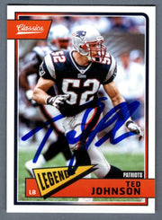 Ted Johnson Signed Autographed 2018 Panini Classics 199 Legends Insert LSCM COA0