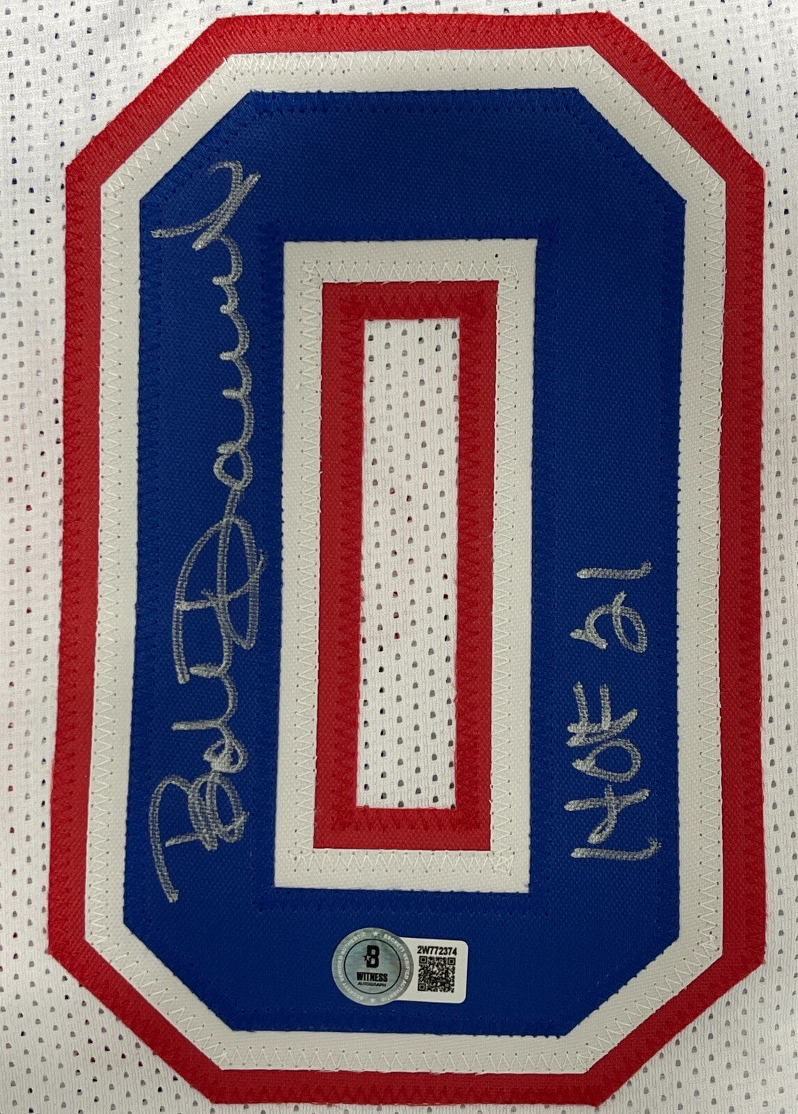 Bob Dandridge Signed Washington Bullets Custom Jersey w/ HOF 21 Beckett BAS COA1