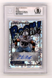 Zack Martin 2024 Hits Memorabilia BOOM Silver Signed BGS BAS Auto Cowboys0