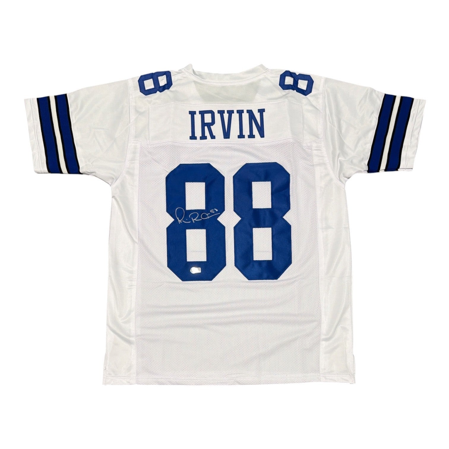 Michael Irvin Signed Dallas Cowboys Custom Jersey Beckett Witness BAS COA0