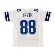 Michael Irvin Signed Dallas Cowboys Custom Jersey Beckett Witness BAS COA0