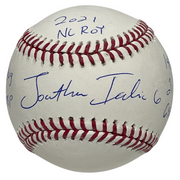 Jonathan India Signed  ROMLB Baseball w/ ROY + Stats PSA ITP HOLO COA Royals0
