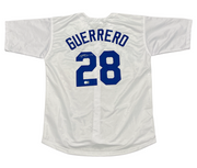 Pedro Guerrero Signed Los Angeles Dodgers Custom Jersey Beckett Witness BAS COA0