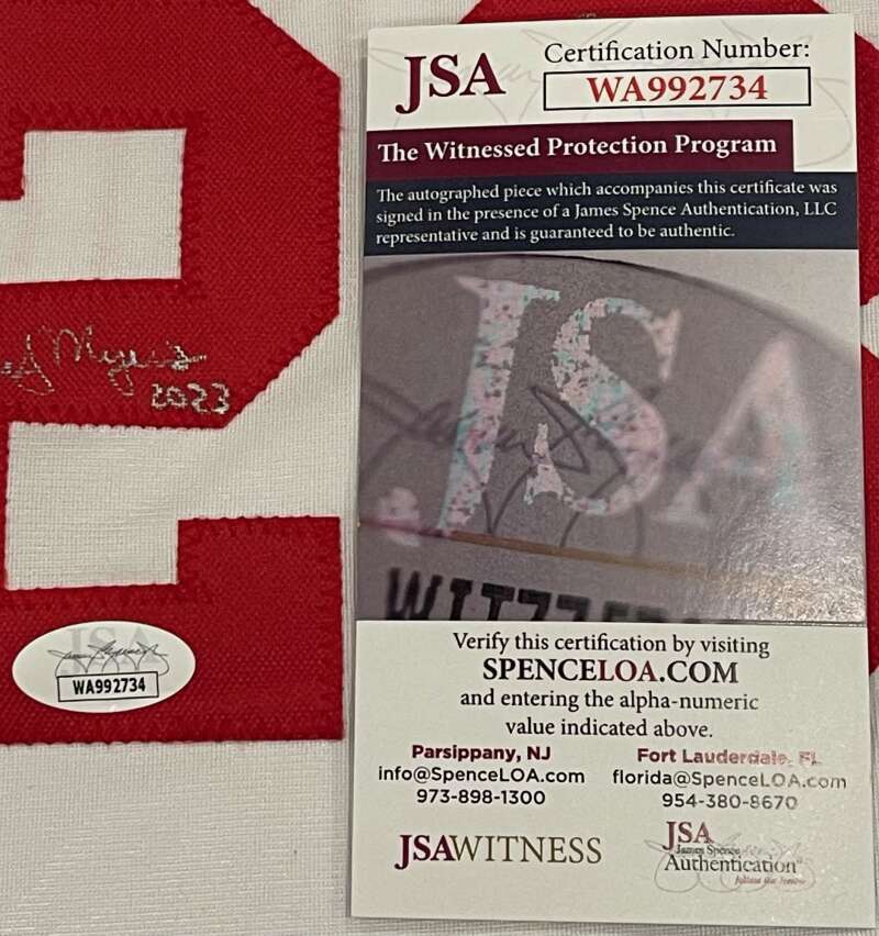 Dibble Myers Charlton Signed Custom "Nasty Boys" Jersey w/ Multi Insc JSA COA4