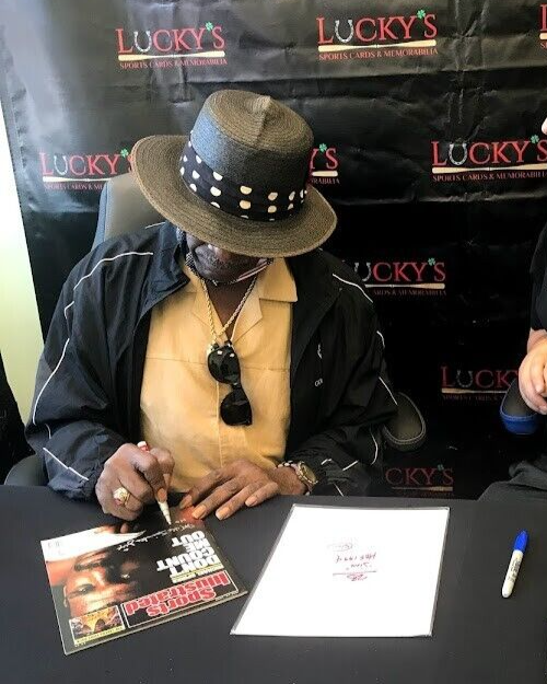 Michael Spinks Jinx Signed Auto Sports Illustrated "HOF 1994" JSA COA 6/20/88 L1