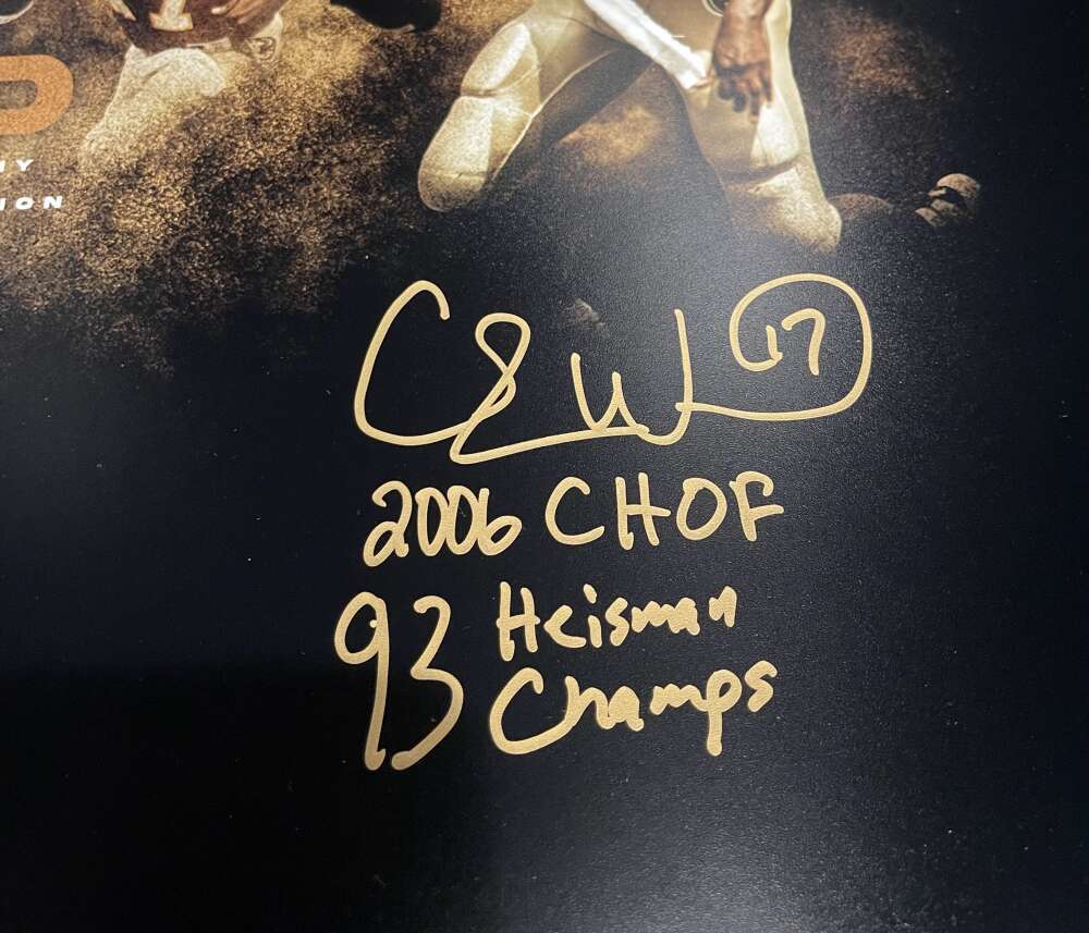 Charlie Ward Signed 16x20 Photo Comp w/ 2006 CHOF 94 Heisman Champs PSA COA1