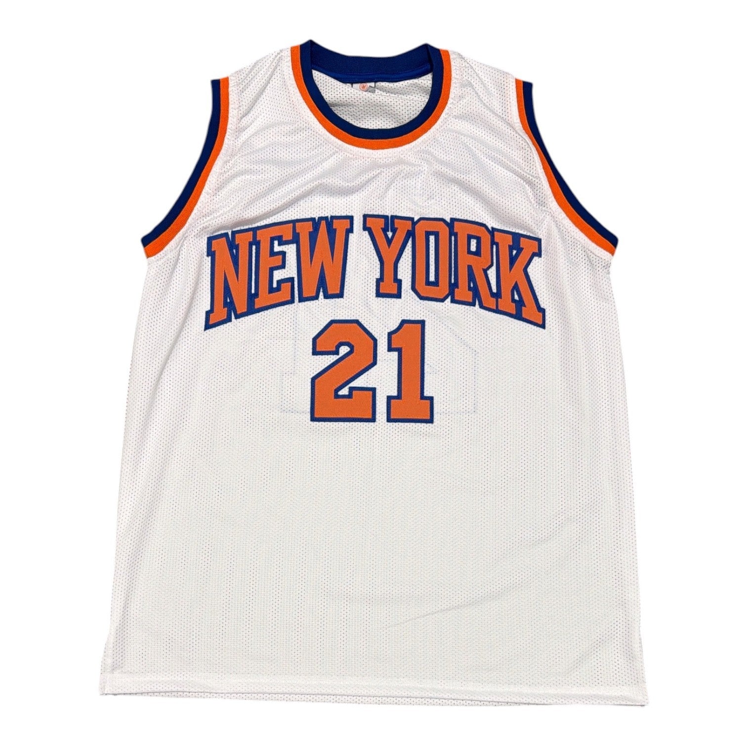 Gerald Wilkins Signed Autographed New York Knicks Custom Jersey JSA Witness COA2