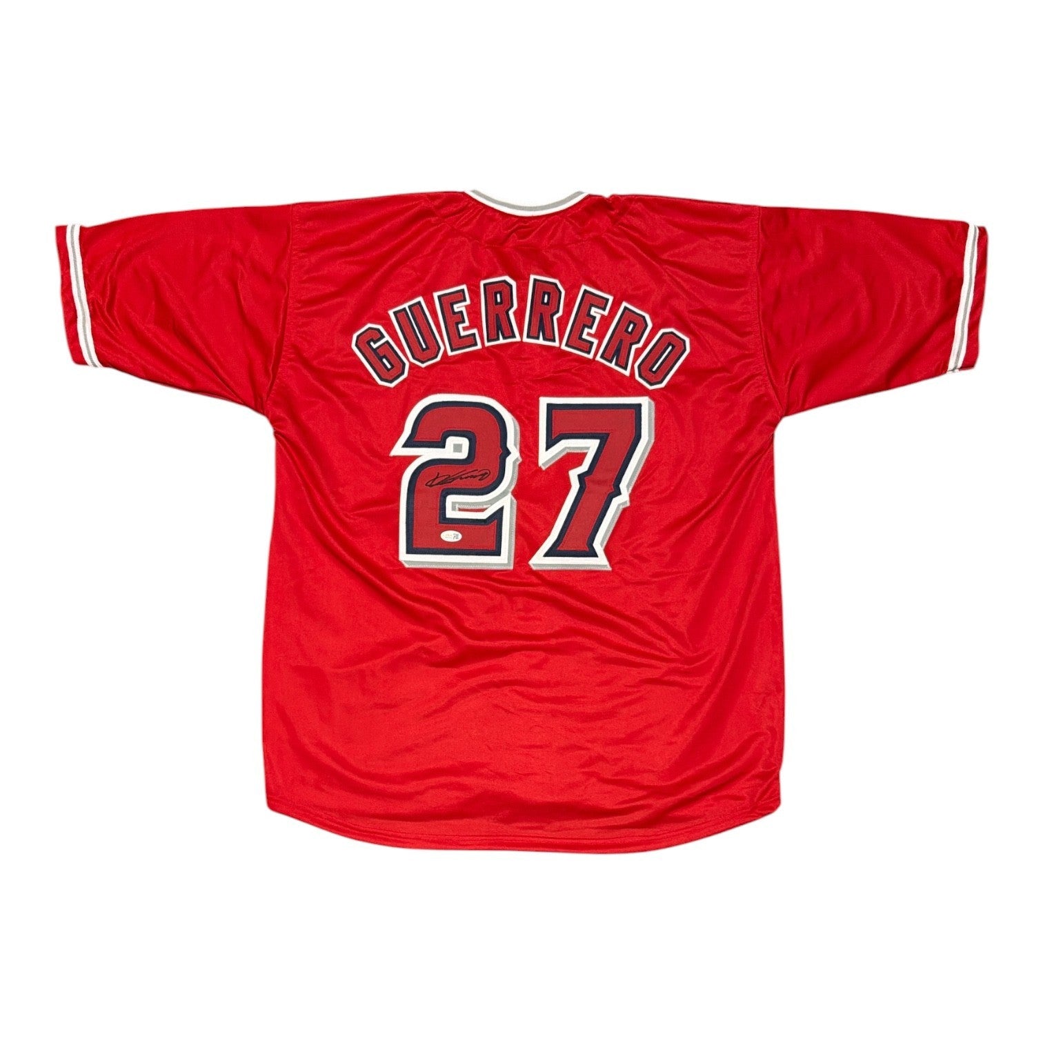 Vladimir Guerrero Signed Los Angeles Angels Custom Jersey JSA Witness COA0