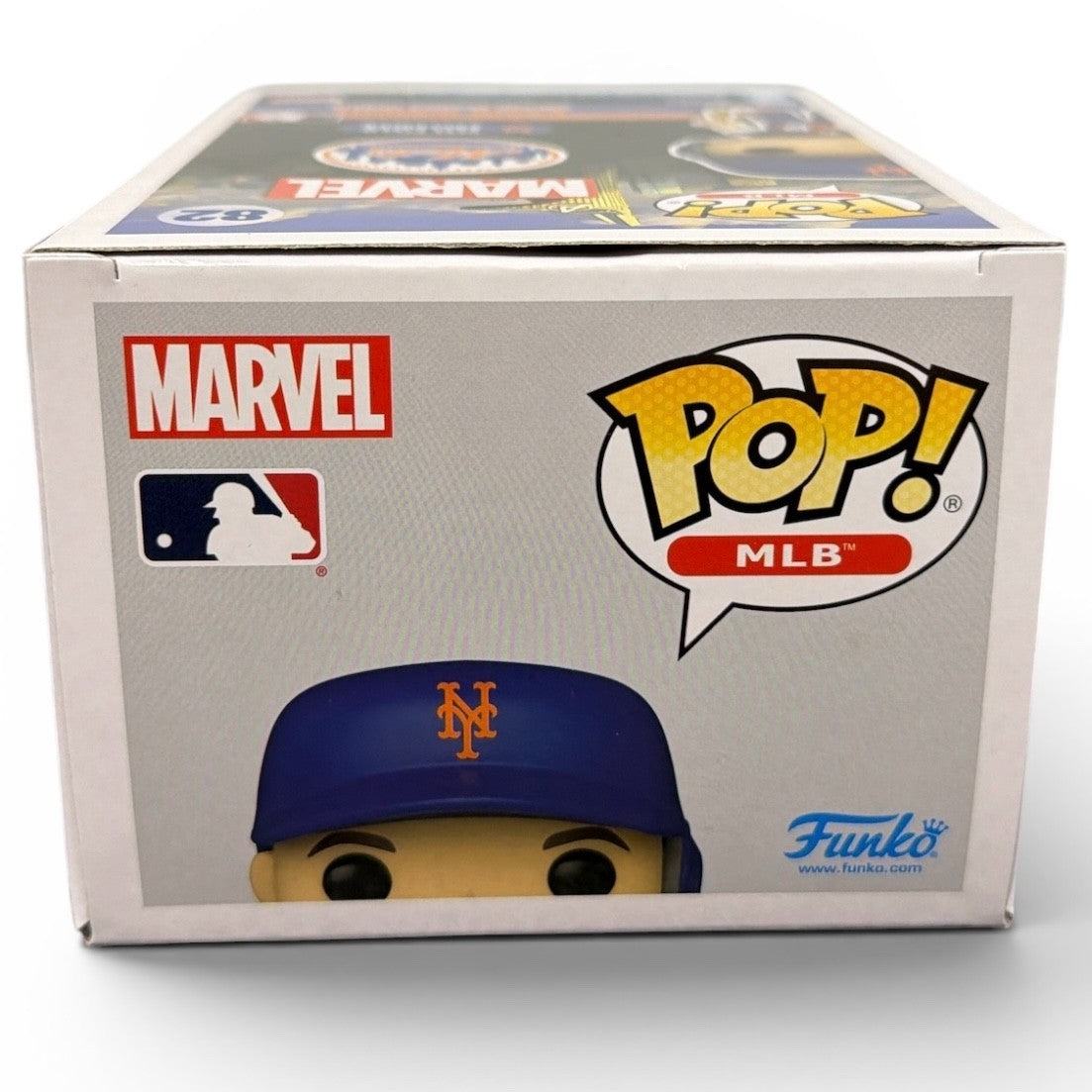 David Wright Signed Citi Field SGA Funko Pop #82 w/ Captain America Insc JSA COA5