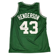 Gerald Henderson Signed Celtics Custom Jersey w/ 3x NBA Champ JSA Witness COA0