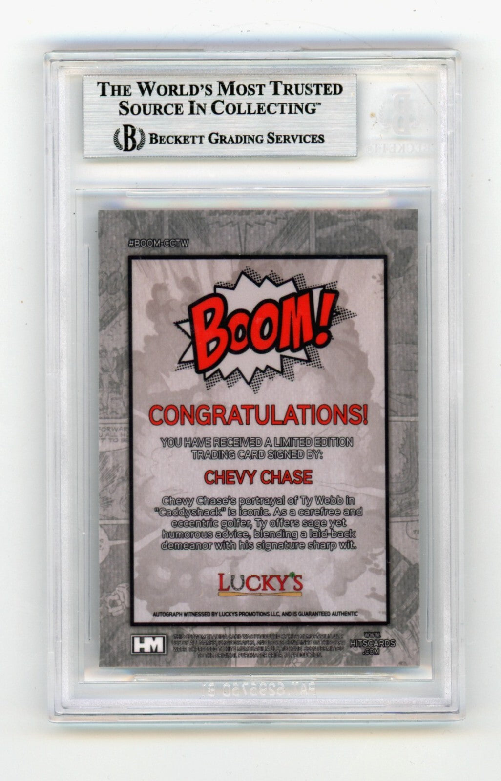 Chevy Chase Ty Webb 2024 Hits Memorabilia BOOM Silver Signed BGS BAS Auto1