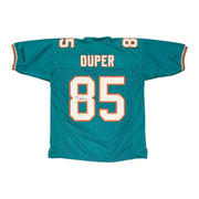 Mark Duper Signed Autographed Miami Dolphins Custom Jersey JSA Witness COA0