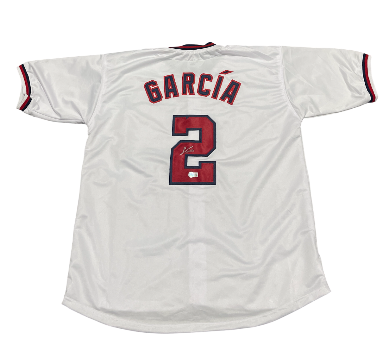Luis Garcia Signed Washington Nationals Custom Jersey Beckett BAS COA0