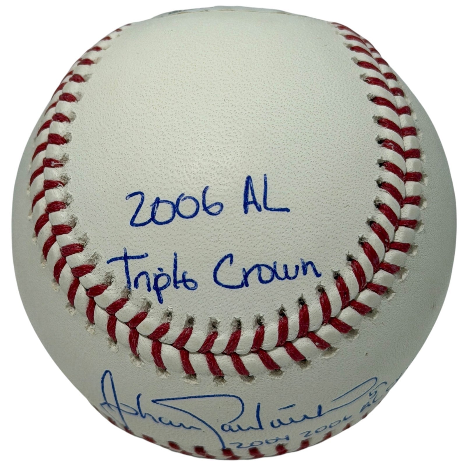 Johan Santana Signed Autographed ROMLB Baseball w/ 4 Stat Inscs JSA COA NY Mets1