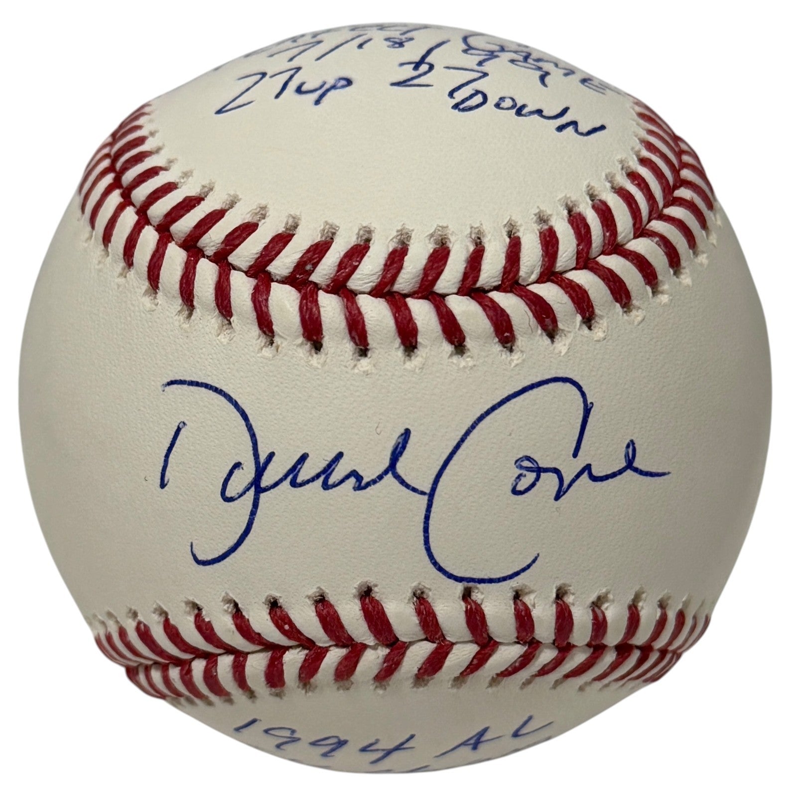 David Cone Signed Autographed ROMLB Baseball w/ Prefect Game + CY JSA COA0