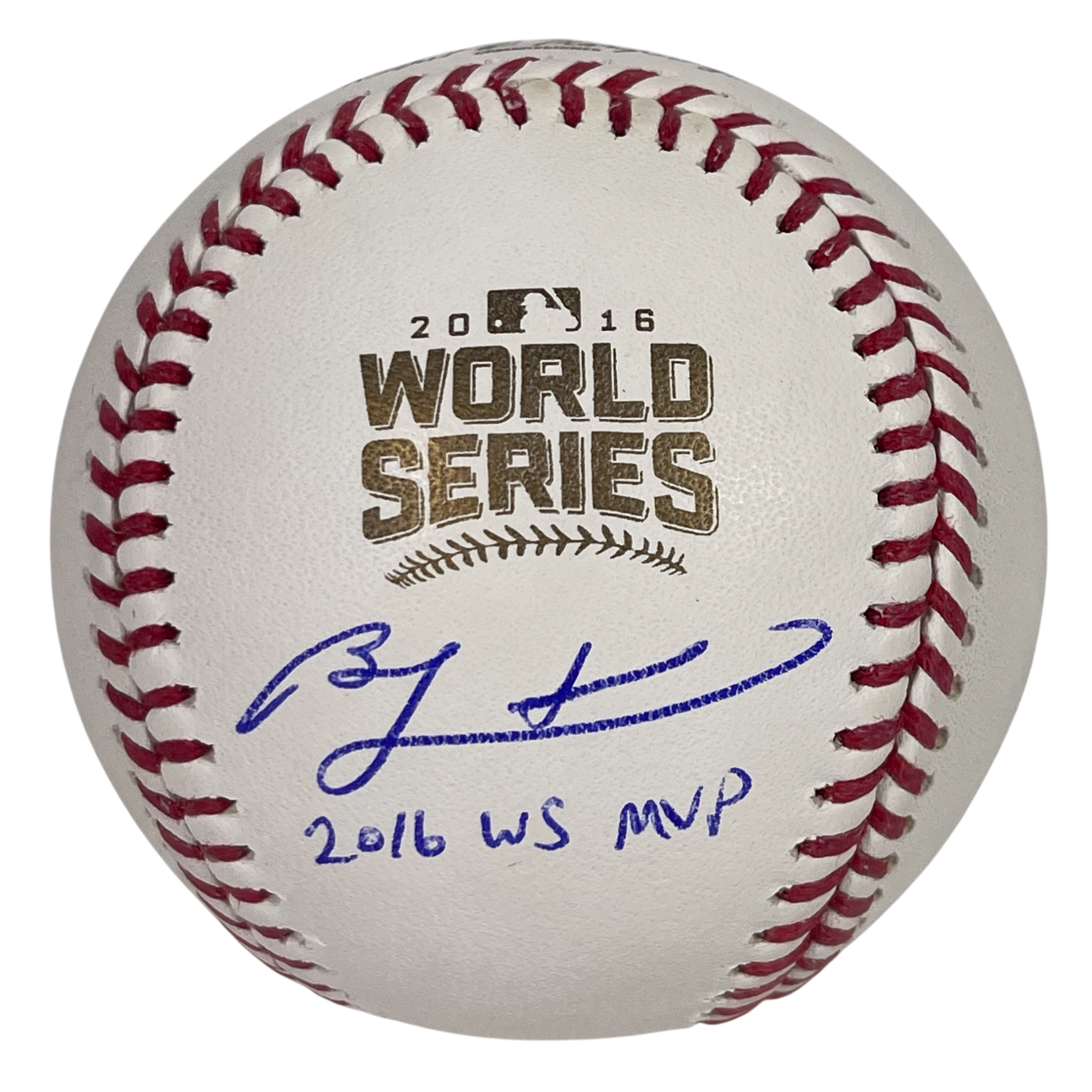 Ben Zobrist Signed Auto 2016 World Series Baseball w 2016 WS MVP Beckett BAS COA0