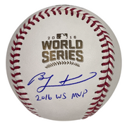 Ben Zobrist Signed Auto 2016 World Series Baseball w 2016 WS MVP Beckett BAS COA0