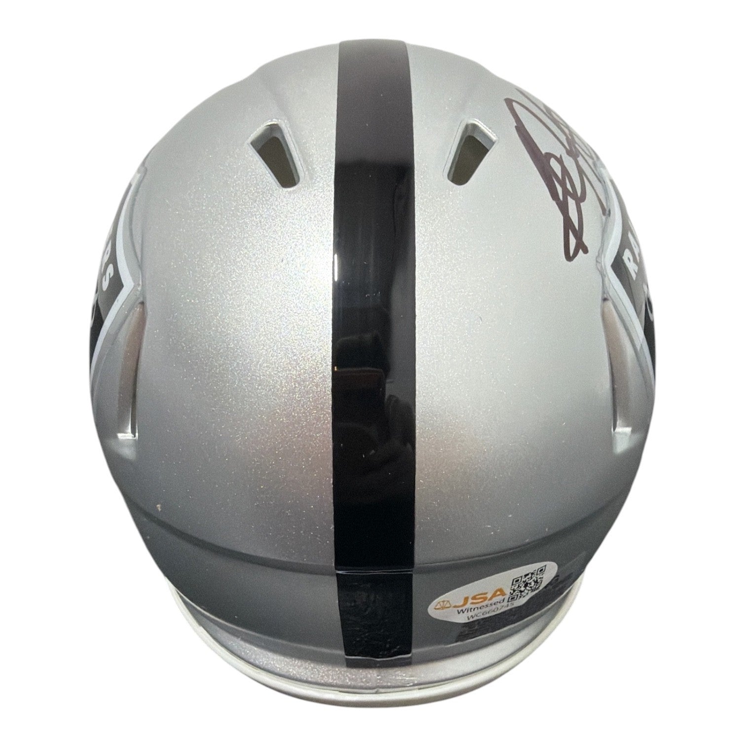 Bo Jackson Signed Autographed Oakland Raiders Speed Mini Helmet JSA Witness COA2