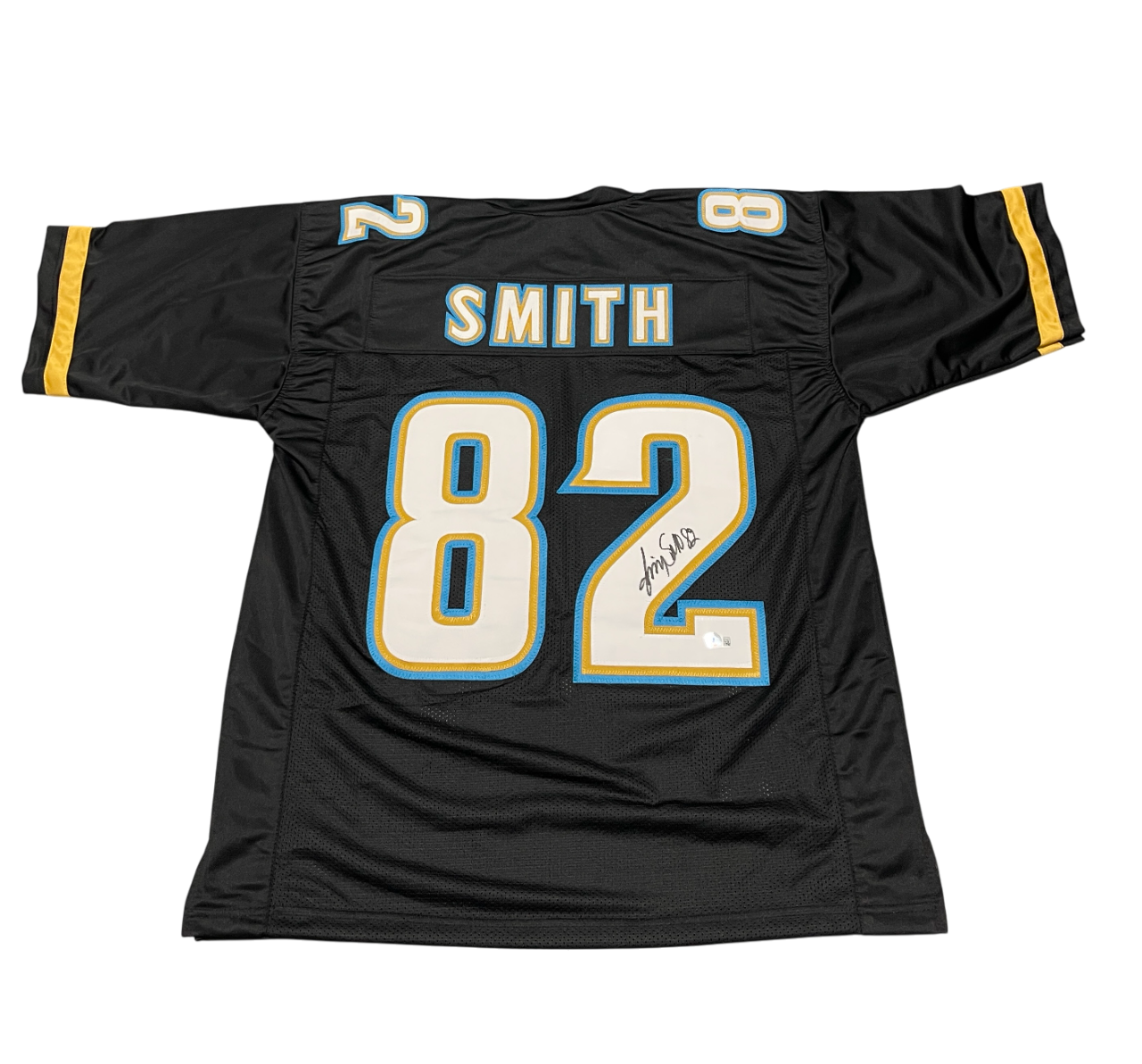 Jimmy Smith Signed Jacksonville Jaguars Custom Jersey Beckett Witness BAS COA0