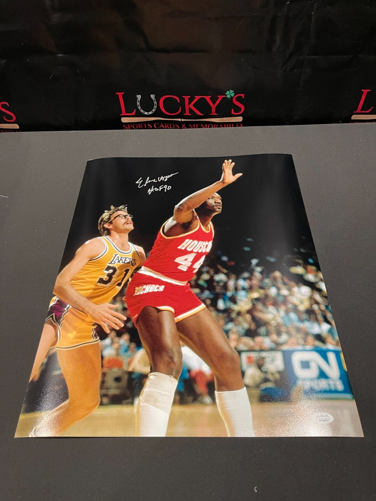Elvin Hayes Signed Autographed Houston Rockets 16x20 Photo HOF 90 JSA COA0