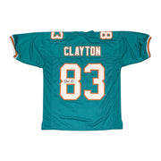 Mark Clayton Signed Autographed Miami Dolphins Custom Jersey JSA Witness COA0