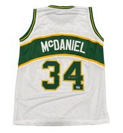 Xavier McDaniel Signed Seattle Sonics Custom Jersey Beckett Witness BAS COA0