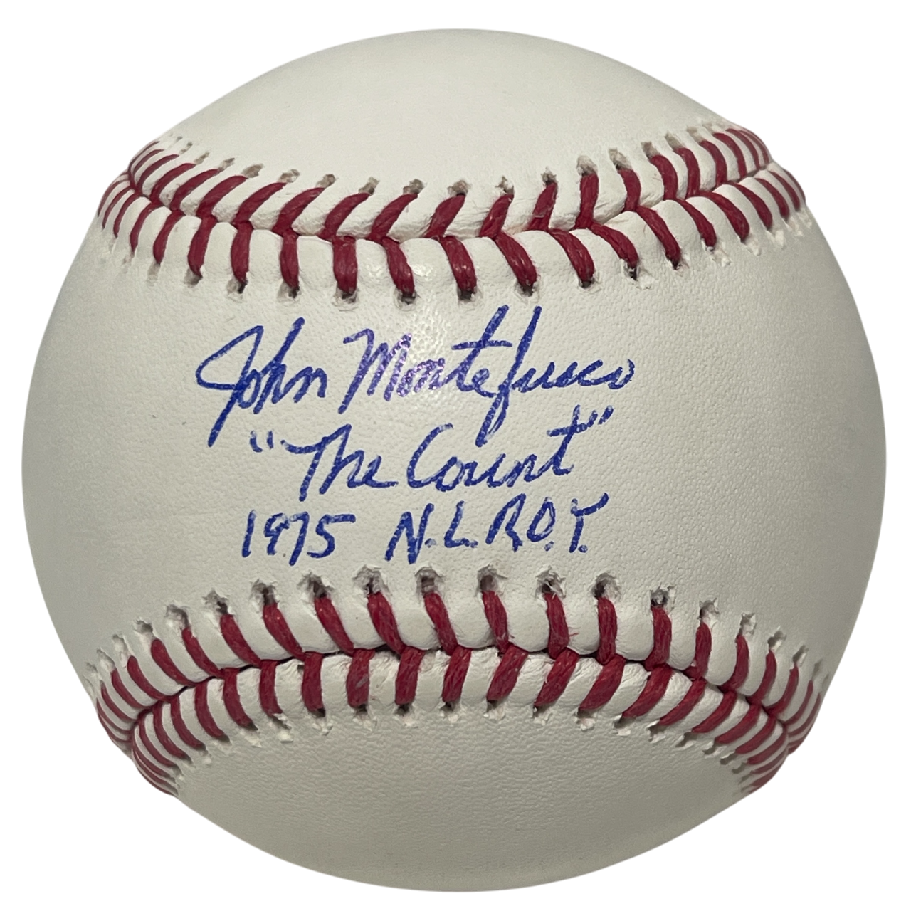 John Montefusco Signed ROMLB Baseball w/ 2 Insc ROY Beckett Witness BAS COA0