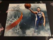 Ben Simmons Signed 24x20 Photo Above The Clouds Upper Deck UDA COA 76ers0