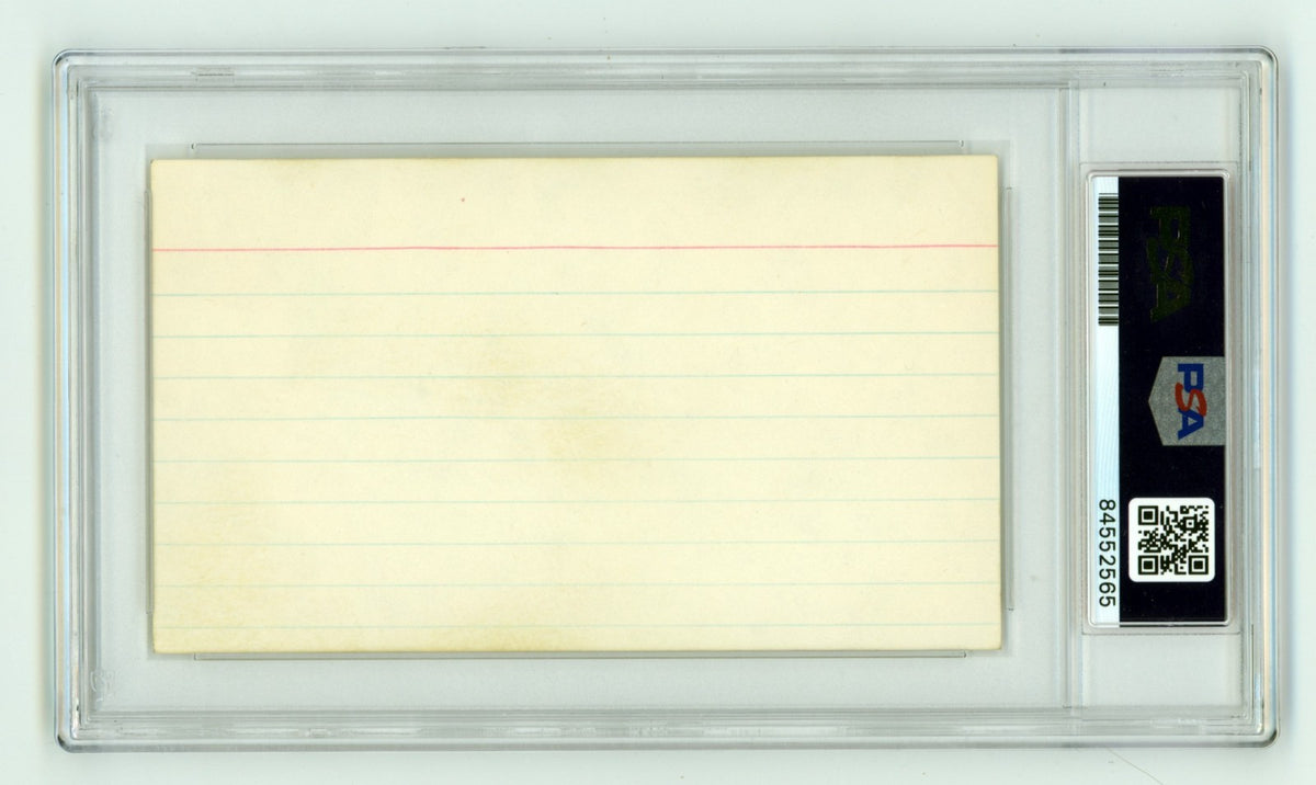 Juan Marichal Signed Autographed 3x5 Index Card Cut PSA Authentic Auto Giants1