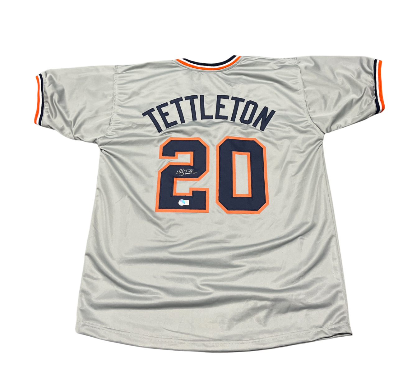Mickey Tettleton Signed Detroit Tigers Custom Jersey Beckett Witness BAS COA0