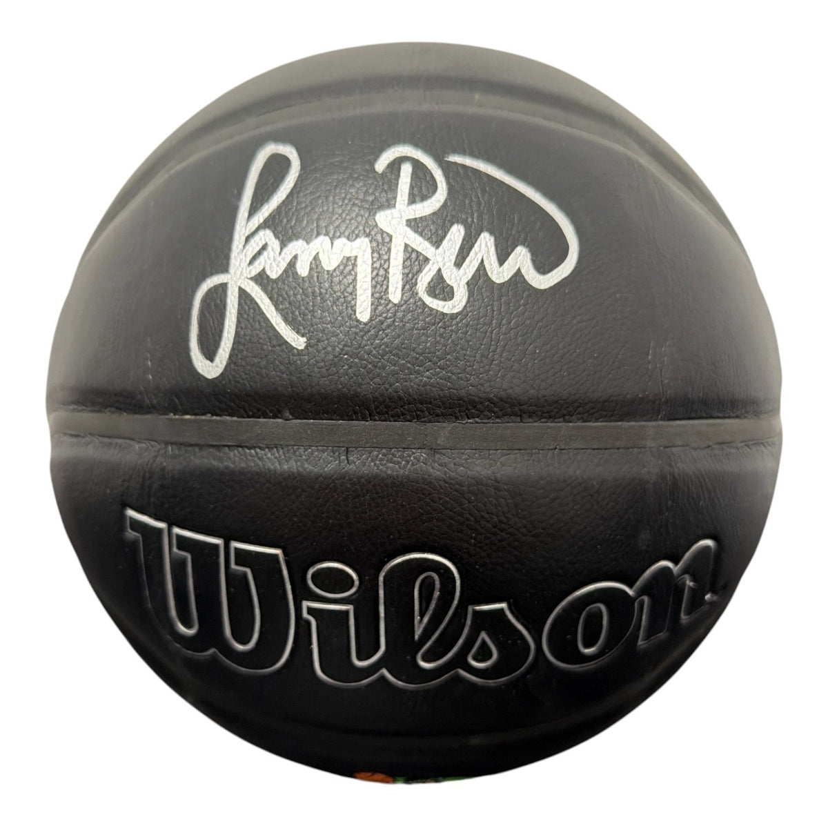 Larry Bird Signed Boston Celtics Premier Black Basketball JSA W COA Bird Holo A0