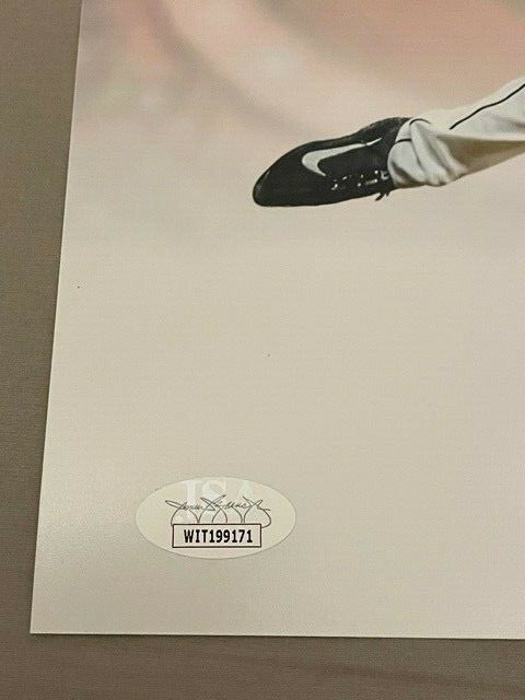 James Karinchak Signed Autographed Indians 11x14 Photo w/ Wild Thing JSA W COA2